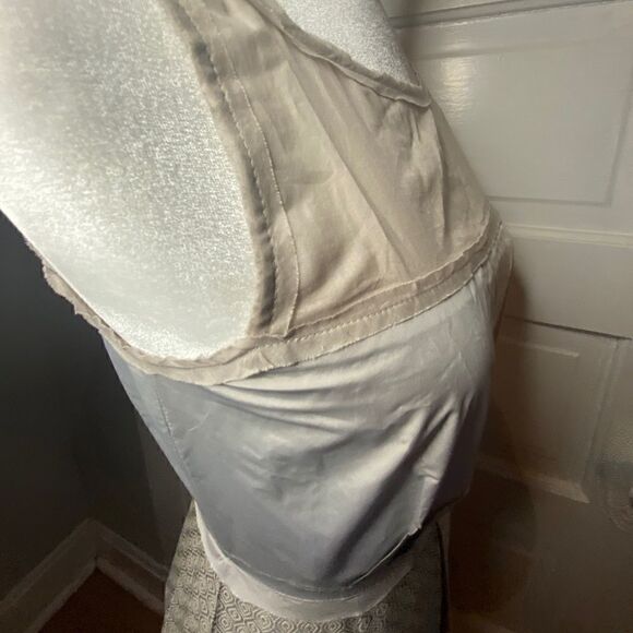 BCBGMaxAzria Nude Shoulder Pleated Dress - Picture 9 of 15